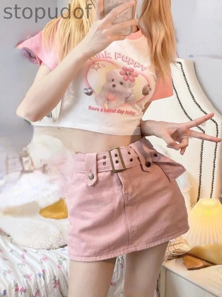 Pink Puppy Crop Top