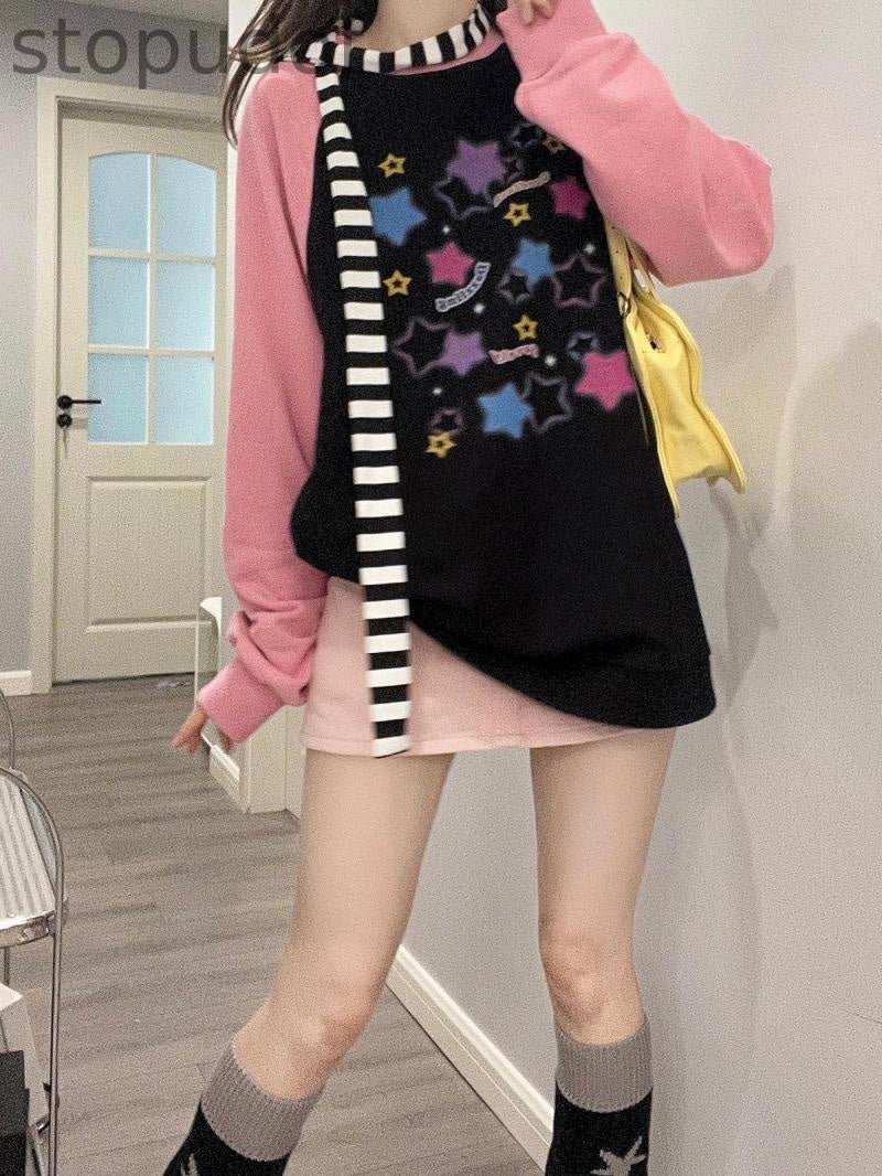 Starry Pastel Goth Sweater