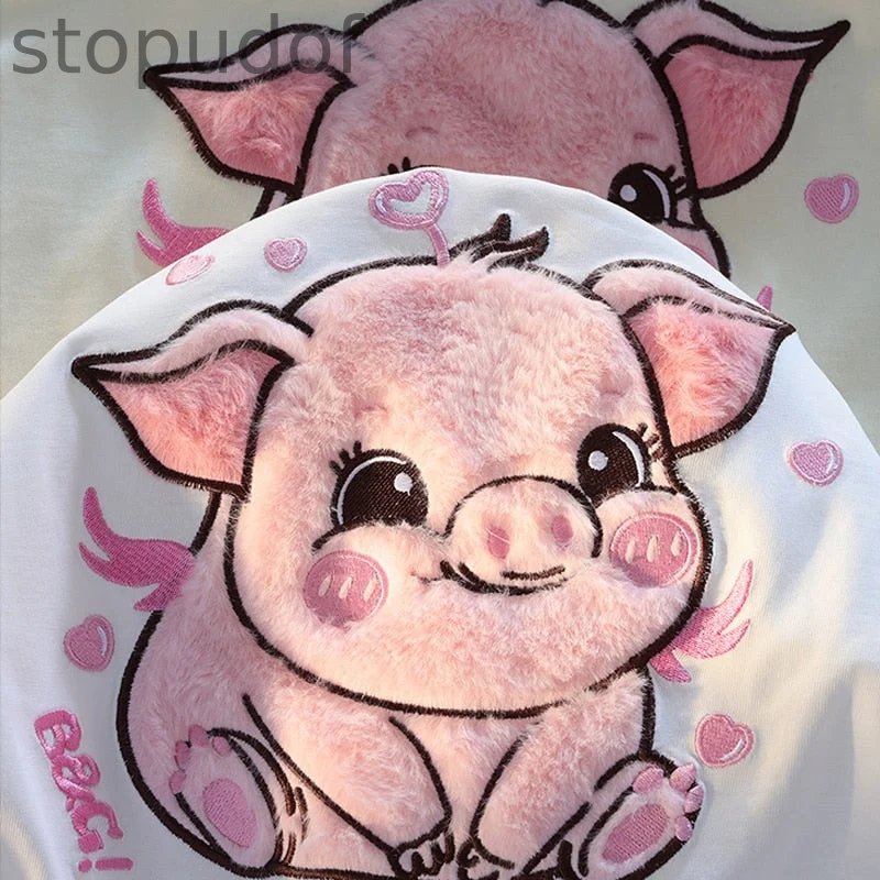 Happy Pig Fluffy Tee