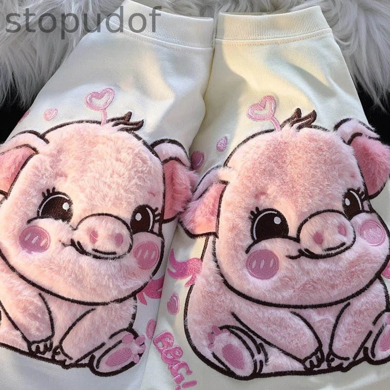 Happy Pig Fluffy Tee