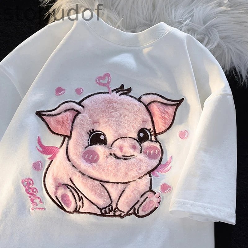 Happy Pig Fluffy Tee