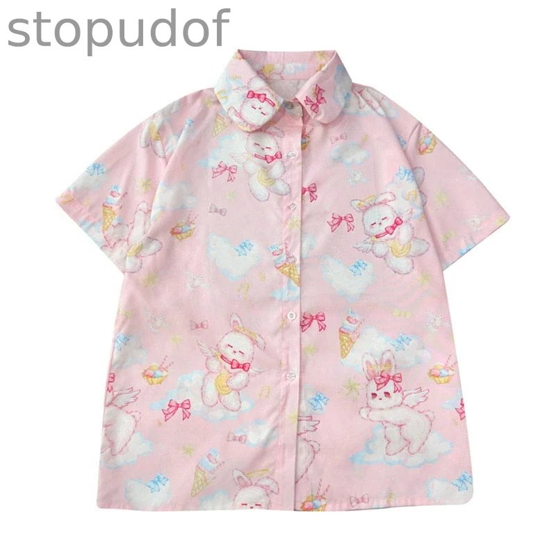 Angel Bunny Button-Up