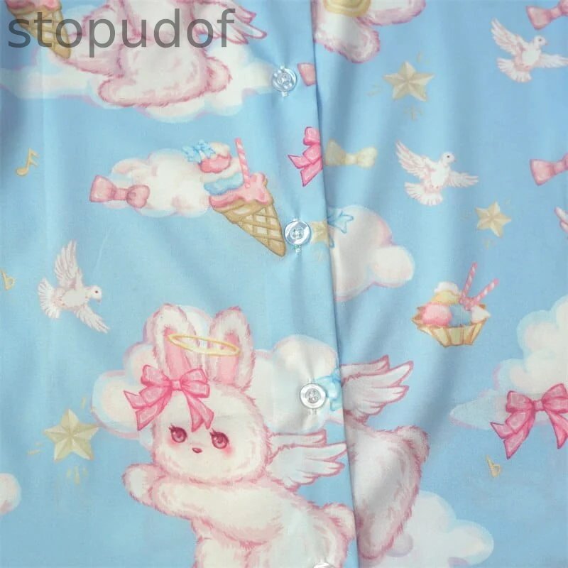 Angel Bunny Button-Up