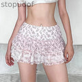 Floral Print Babydoll Skirt