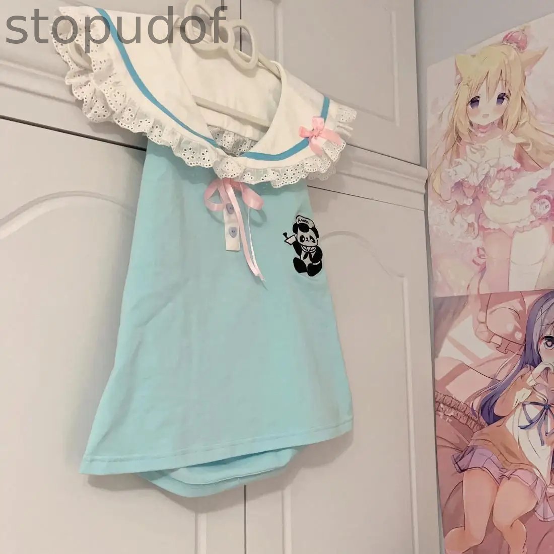 Panda Medic Collared Blouse