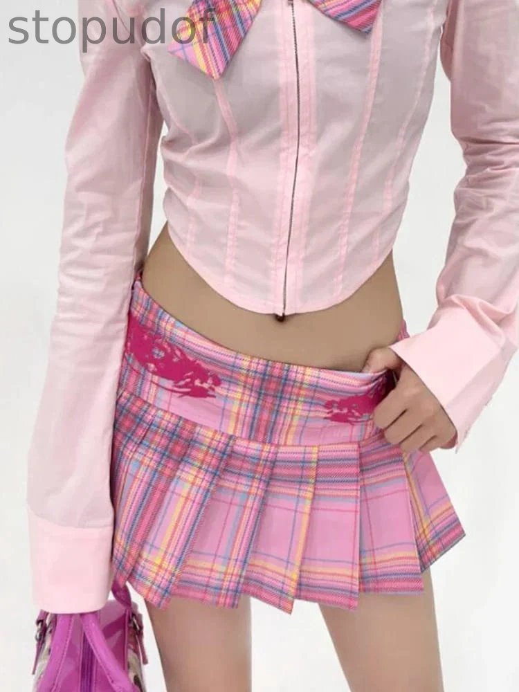 Candy Micro Plaid Skirt