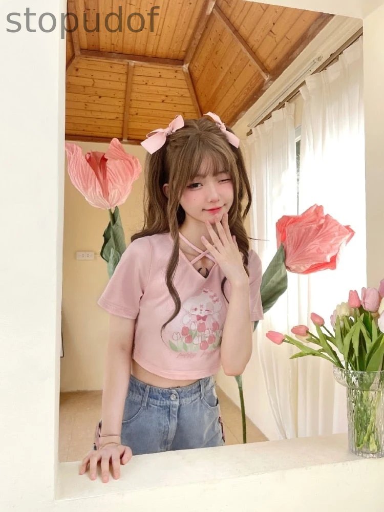 Spring Bunny Crop Top