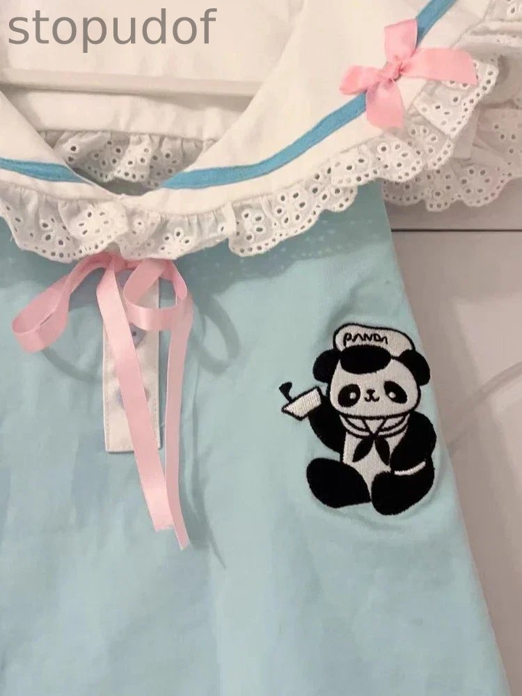 Panda Medic Collared Blouse