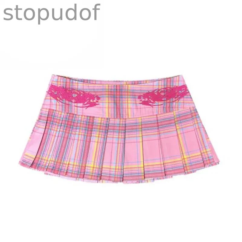 Candy Micro Plaid Skirt