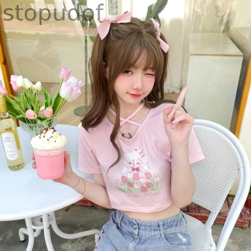 Spring Bunny Crop Top