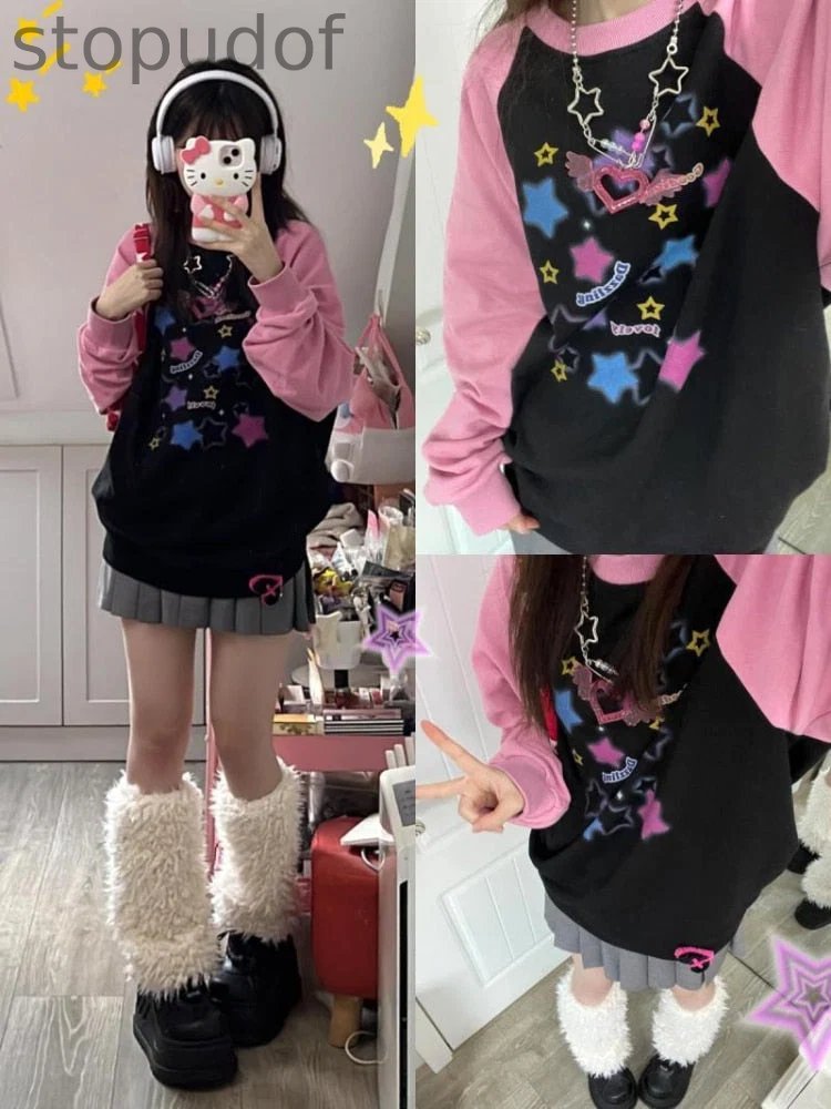 Starry Pastel Goth Sweater