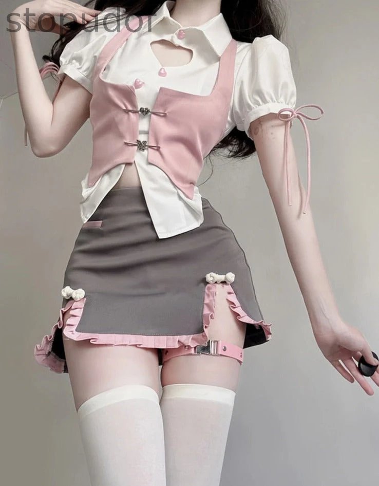 Pastel Academia Outfit Set
