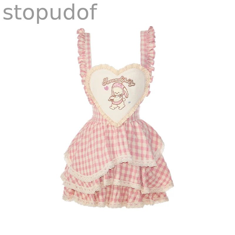 Serendipity Pink Gingham Bunny Outfit